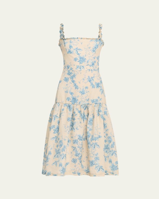 Bougainvillea Nispero Midi Dress